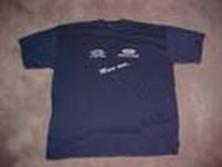 T Shirts Wit/Blauw